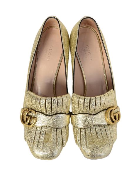 gucci loafers gold stars|Gucci loafer with heel.